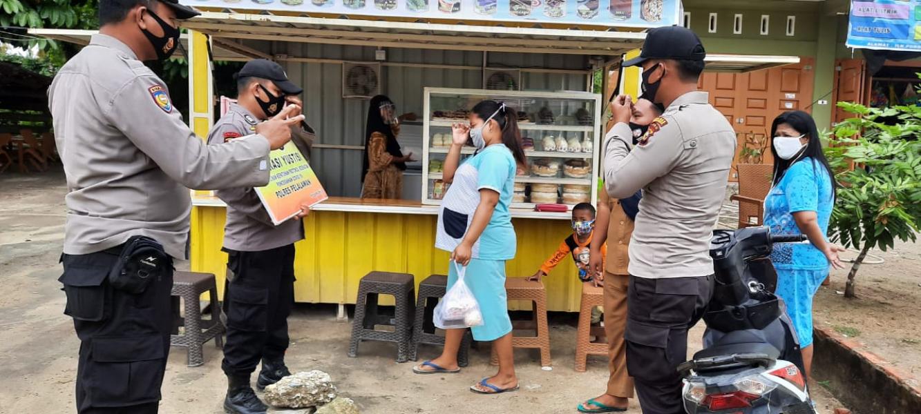 Lakukan Pendisiplinan Masyarakat, Polsek Ukui Gelar Operasi Yustisi Hingga ke Pelosok Desa 