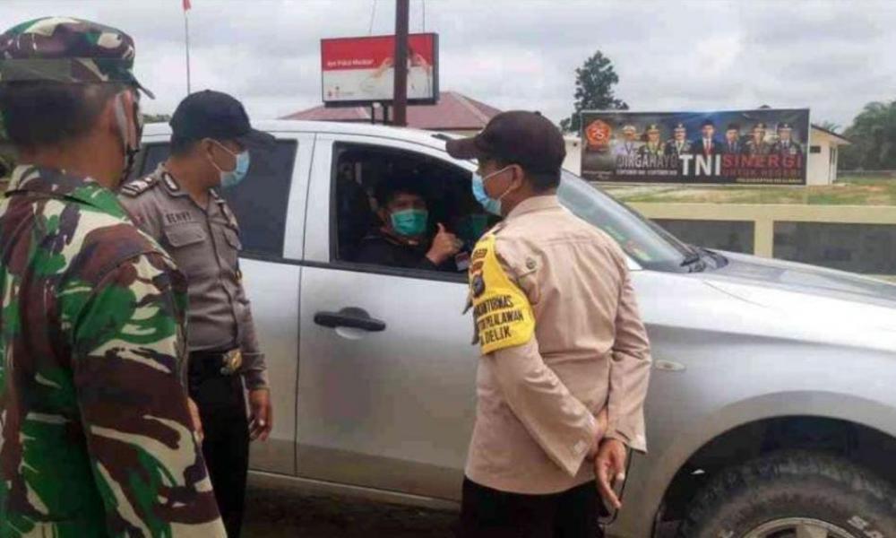 Menuju Adaptasi Kebiasaan Baru Polsubsektor Pelalawan Galakkan Ops Yustisi