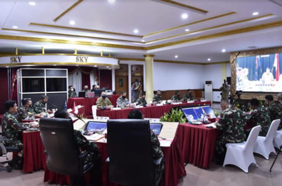 Panglima TNI bersama CDF Australia Pimpin Sidang ke-8 AUSINDO HLC Tahun 2020