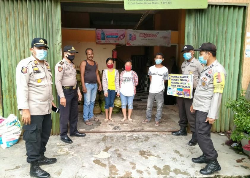 Personil Polsek Bandar Sei kijang, Fokus Sosialisasi Pencegahan Covid-19
