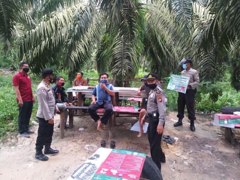 Polsek Bandar Sei Kijang Lakukan Himbauan Protokol Kesehatan ke Anggota SPSI
