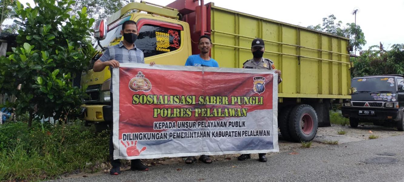 Polsek Bandar Sei Kijang Sosialisasikan Saber Pungli Diwilayah Hukumnya