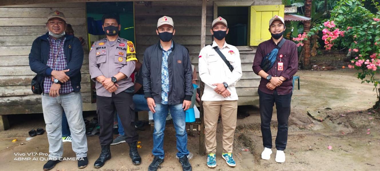 Polsek Bunut Lakukan Pengamanan Kampanye Paslon Cabup Pelalawan