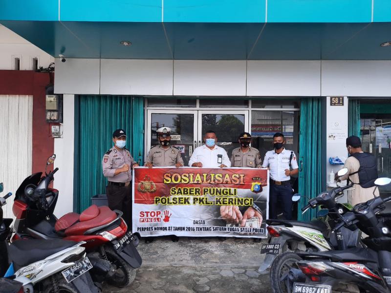 Polsek Pangkalan Kerinci Terus Gencarkan Sosialisasi Saber Pungli