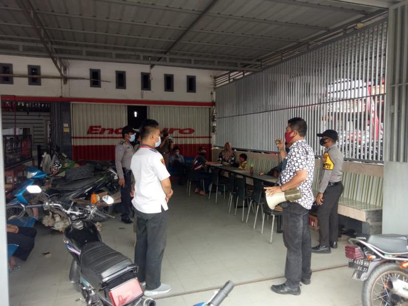 Polsek Pangkalan Kuras Terus Galakkan Ops Yustisi Untuk Tekan Penyebaran Covid-19