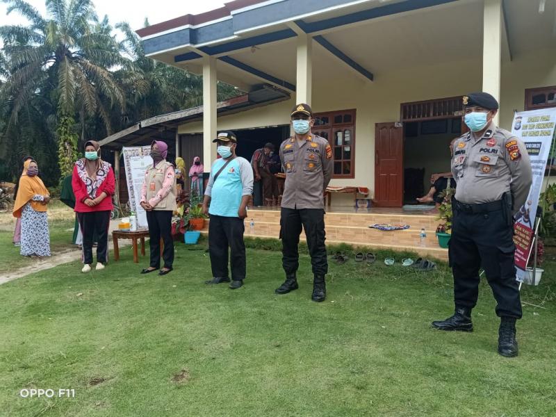 Polsek Pangkalan Lesung Laksanakan Gat Pam Kampanye Dialogis Paslon Bupati Pelalawan