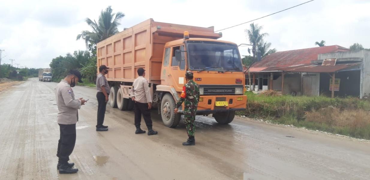 Tekan Penyebaran Covid-19, Polsubsektor Pelalawan Setiap Hari Lakukan Ops Yustisi