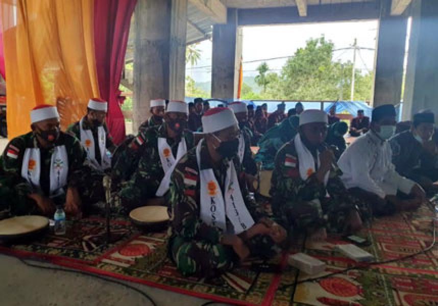 Tim Hadrah Satgas Yonif MR 413 Sambut Kunjungan Wakil Menteri Agama di Jayapura