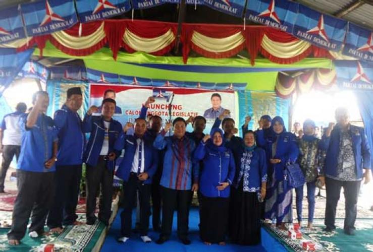Demokrat Lounching Caleg di Rambah Hilir