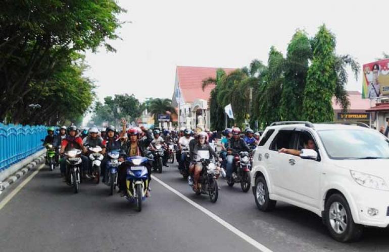 Ini Dia ! Tujuh Titik Pusat Demonstrasi  di Pekanbaru 