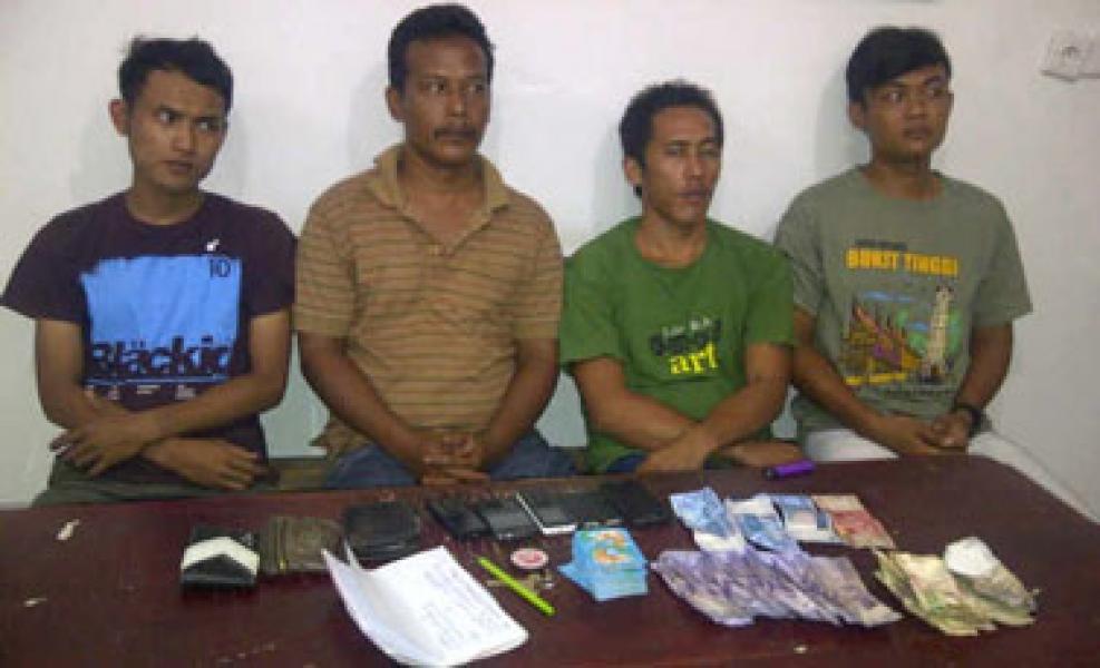 4 Pelaku Judi Remi Dicokok Polsek LBJ