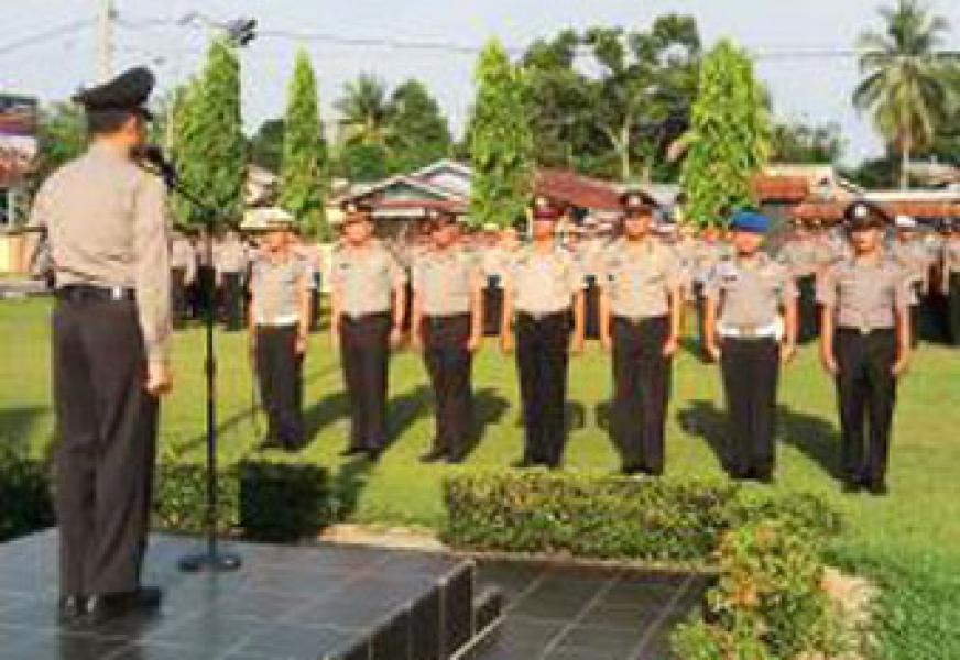 89 Personel Polres Kampar Naik Pangkat