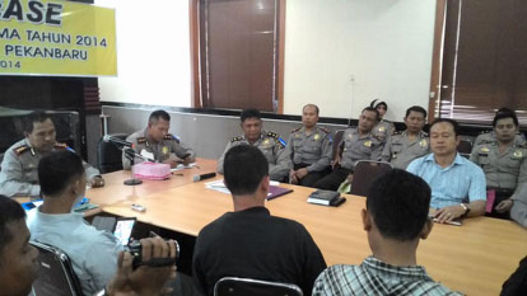 Kapolresta Pekanbaru: 2440 Kasus Kejahatan Terjadi Sepanjang Tahun 2014