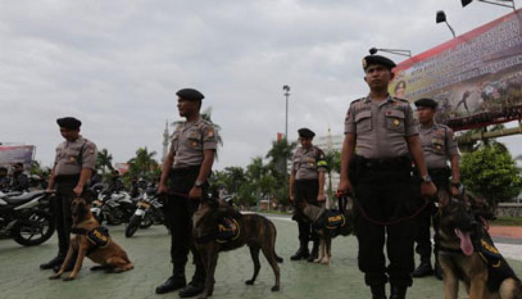 Polres Inhu Gelar Apel Operasi Lilin 2014