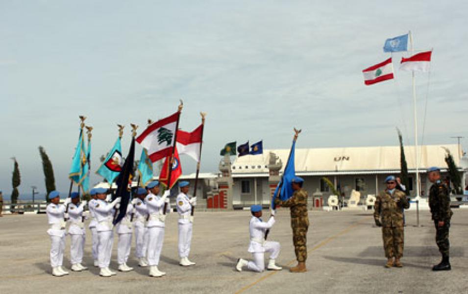 Serah Terima Otoritas Kendali Operasional Kontingen Garuda di Lebanon