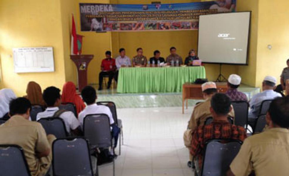 Tekan Angka Kasus Narkoba, BNK  dan Polres Kampar Taja Penyuluhan