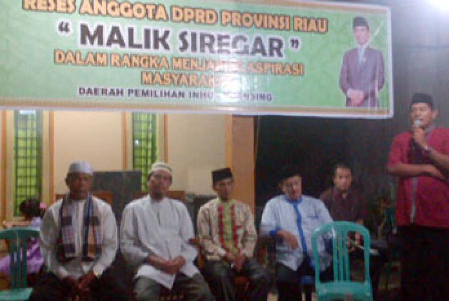 Baru Dilantik, Malik Siregar Langsung Reses ke Inhu