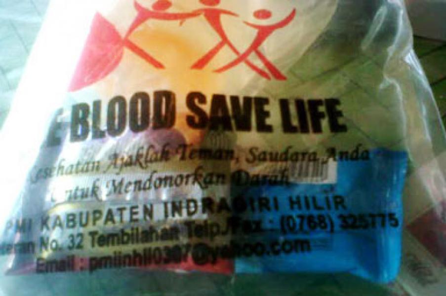 Donor Darah HUT Pertamina Lirik Gunakan Kantong Darah PMI Inhil