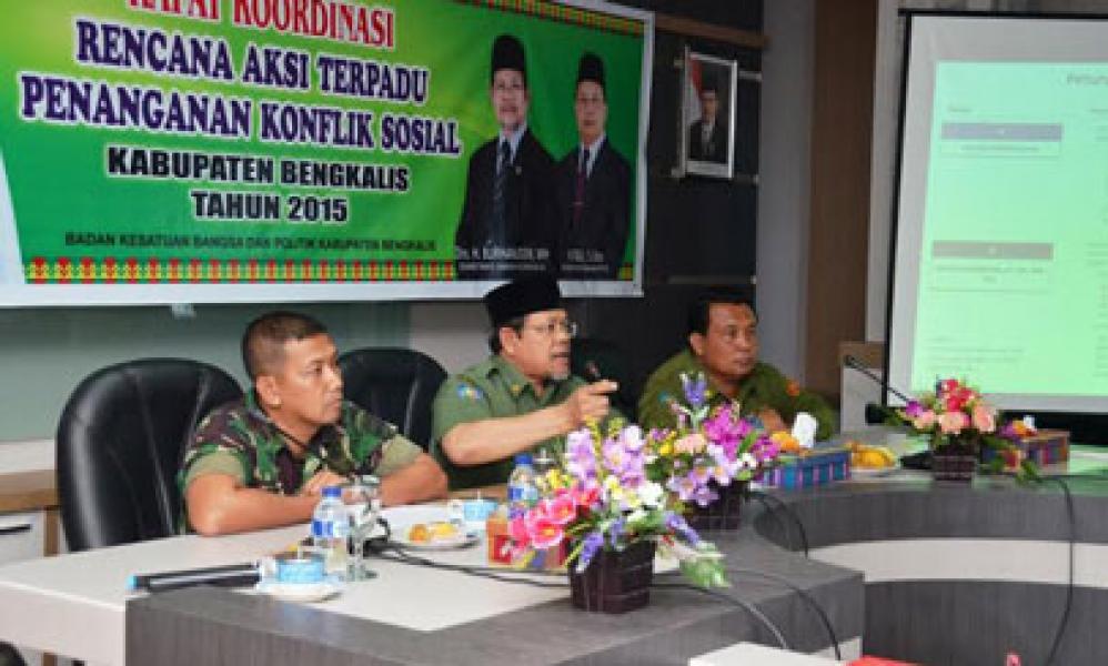 Kesbangpol Bengkalis Gelar Rakor Rencana Aksi Terpadu Penanganan Konflik Sosial