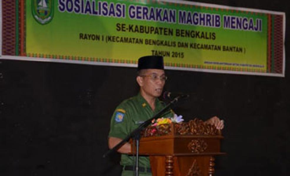Pemkab Bengkalis Sosialisasikan Gerakan Magrib Mengaji