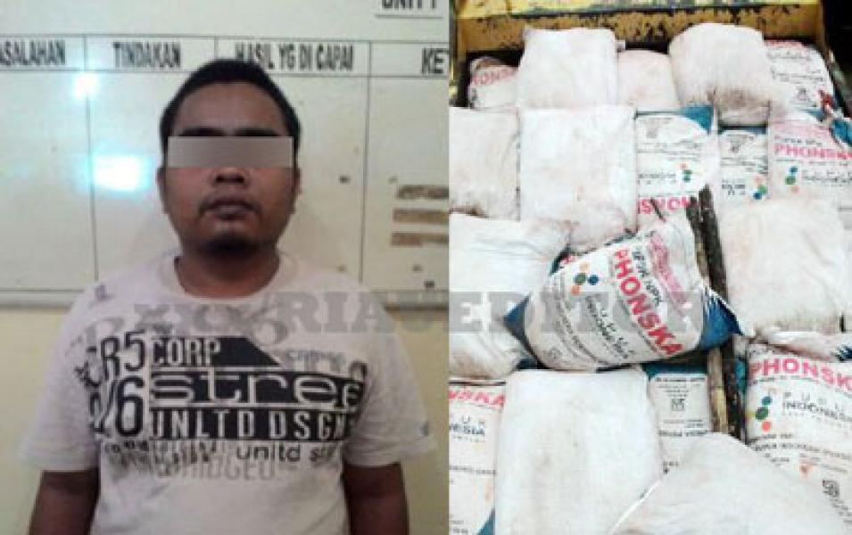 Polres Rokan Hulu Amankan 13 Ton Pupuk Ilegal Berikut Seorang Tersangka