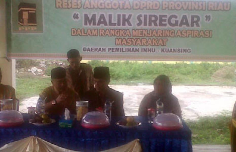 Reses di Desa Japura, Anggota DPRD Riau Malik Siregar Jaring Aspirasi Warga
