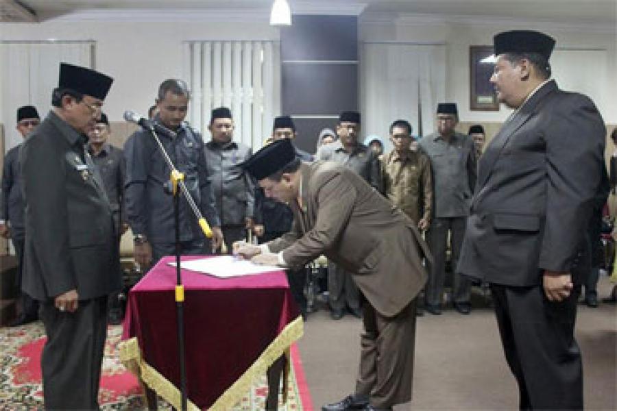 Bupati HM Wardan Lantik dan Kukuhkan Pejabat Tinggi Pratama Pemkab Inhil