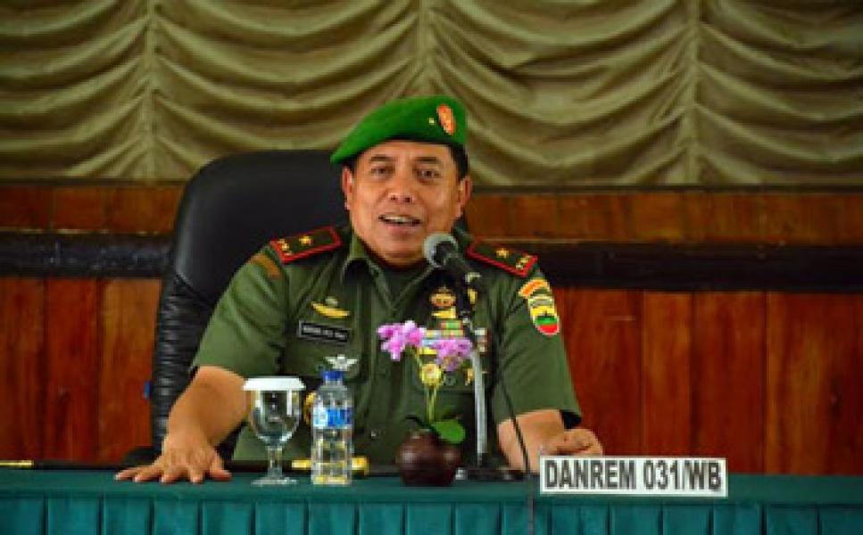 Danrem 031/Wirabima Apreasiasi Prestasi Anggotanya Dalam Lomba Menulis Essay Tingkat Bintara TNI AD