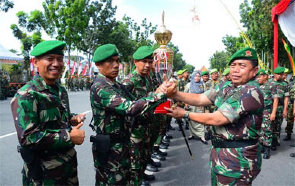 Danrem 031/Wirabima Bangga Kepada Prajurit Yonif 132/Bima Sakti Raih Juara I Tonting YWPJ