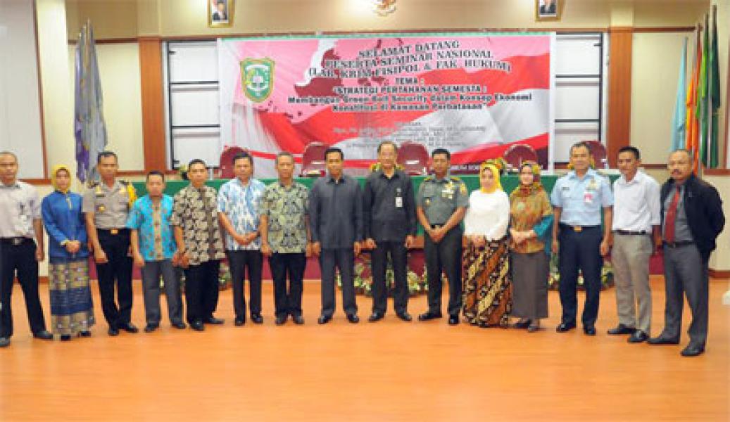 Kasrem 031/Wirabima Hadiri Seminar Nasional Strategi Pertahanan Semesta