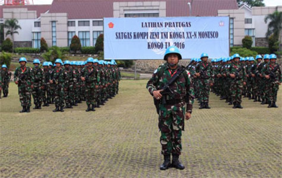 Mayor Czi Nur Alam Sucipto Pimpin Kontingen Garuda XX-N/Monusco di Kongo