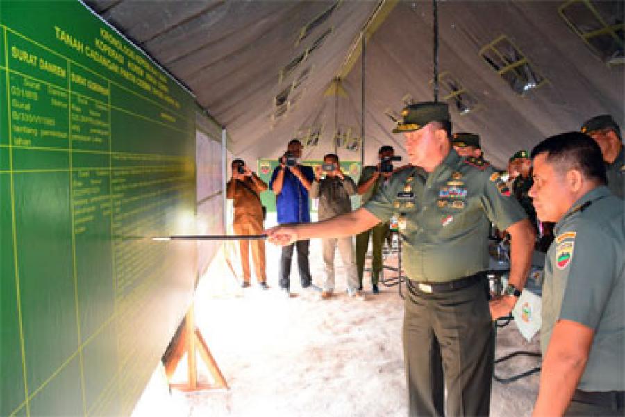 Pangdam I/Bukit Barisan Tinjau Lokasi Latihan Prajurit di Pantai Cermin
