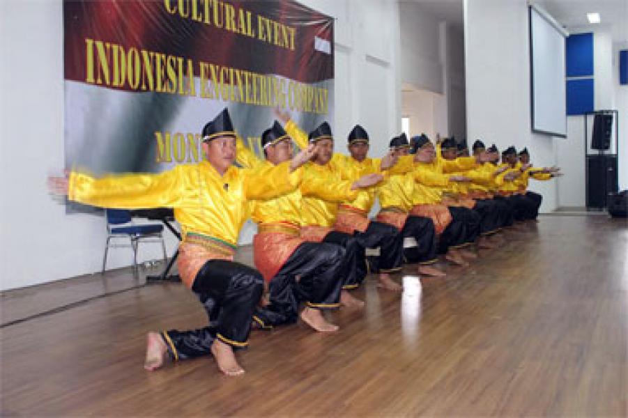 Pasukan Garuda Misi PBB Gelar Pagelaran Budaya di Markas PMPP TNI