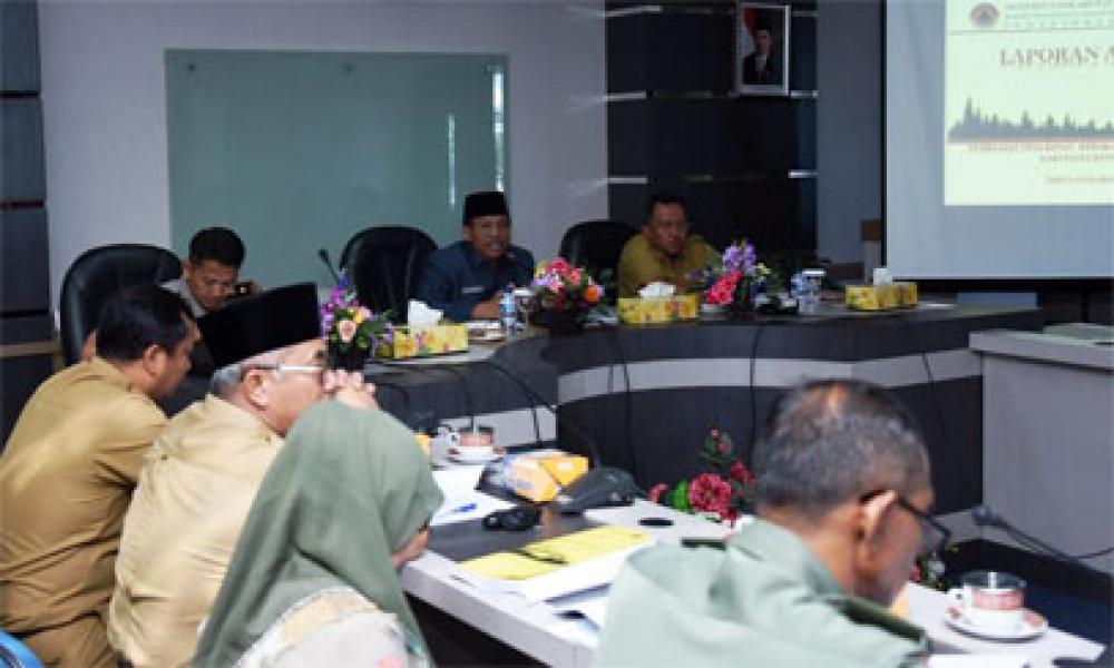 Plt Sekda Pimpin Rapat Pembuatan Peta Rawan Bencana Karhutla