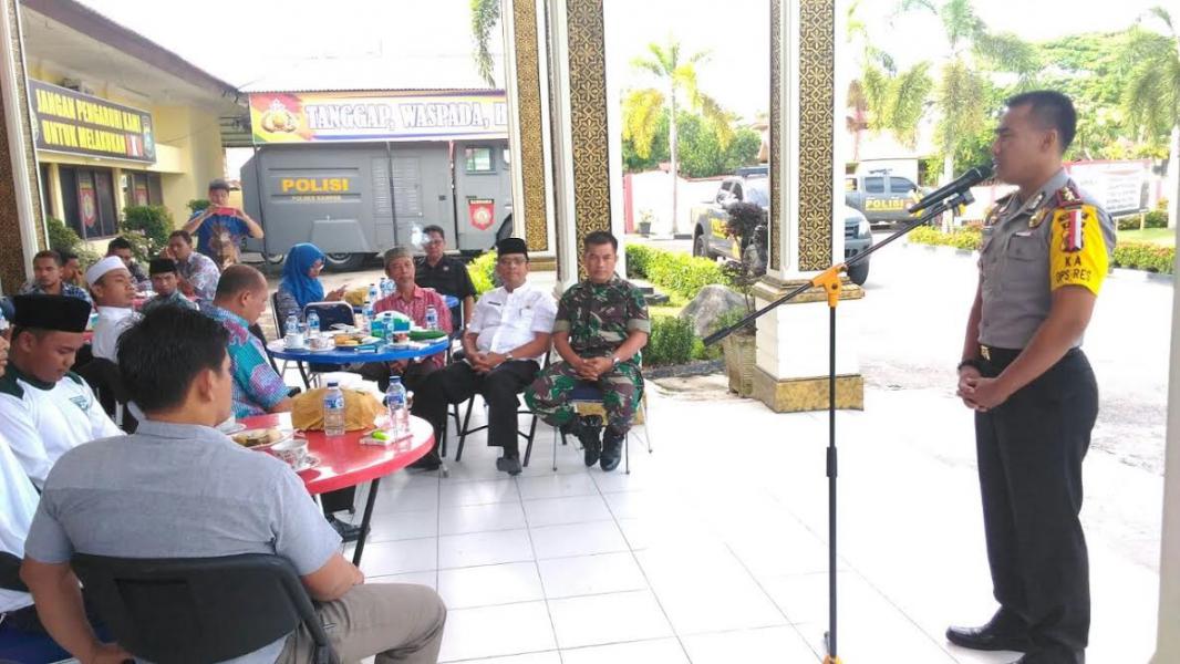 Polres Kampar Adakan Silaturahmi, Diskusi dan Doa Bersama Dengan Ormas Islam dan Tokoh Agama