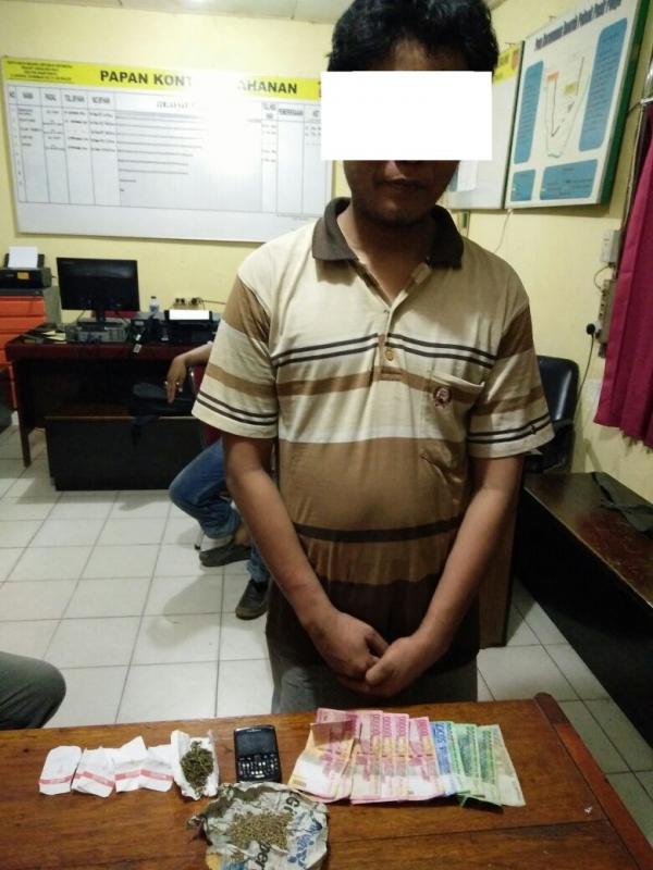 Polsek Pasir Penyu Bekuk Pengedar Ganja