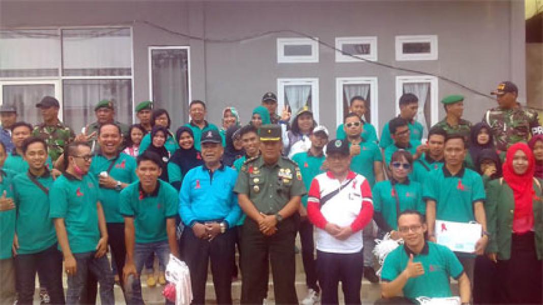 Sempena Hari AIDS Sedunia, Ini Yang Dilakukan Kodim 0314/Inhil Bersama Komunitas KPA Inhil