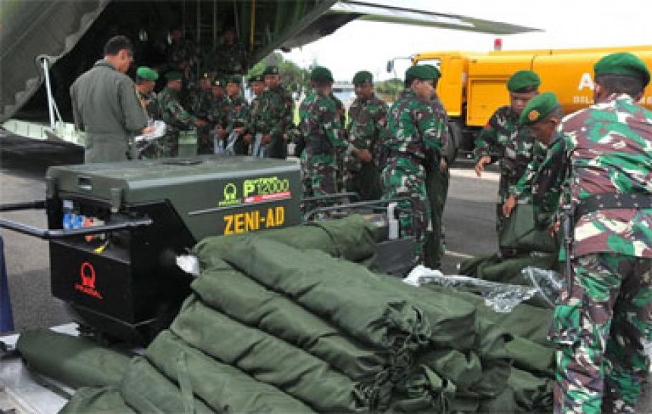 TNI Kirim 300 Prajurit Zeni ke Provinsi NAD