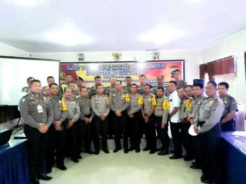 Untuk Kesiapan PAM Natal dan Tahun Baru 2017, Polres Kampar Adakan Lat Pra Ops Lilin Siak 2016