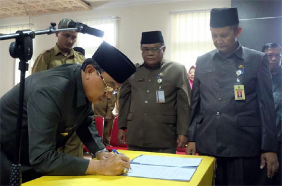 Bupati Lantik Ahmad Ramani Sebagai Kepala Disdukpencapil Inhil
