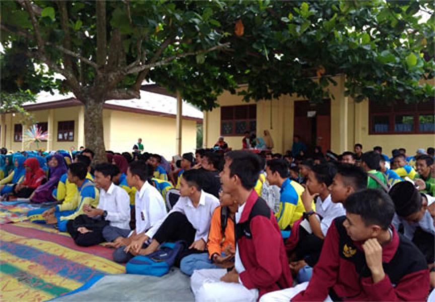 Diakhir Semester Ganjil SMA N 1 Kepenuhan Tutup Dengan Kegiatan Maulid Nabi