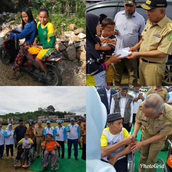 Gubri Bantu Warga Pembuatan Dua Kaki Palsu dan Biaya Berobat