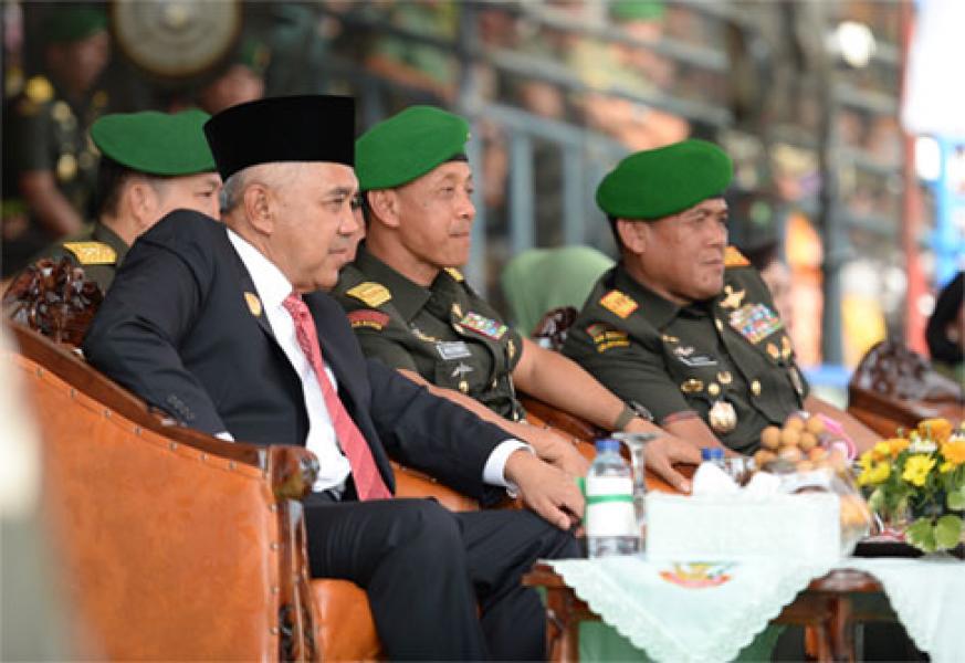 Gubri Hadiri Puncak Peringatan Hari Juang Kartika TNI AD ke-72