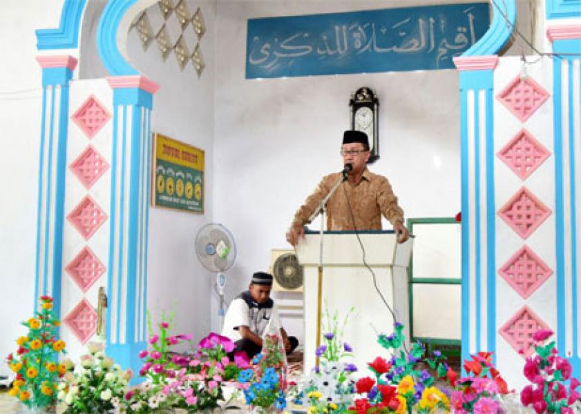 Hadiri Maulid Di Sungai Batang, Wabup H Rosman Malomo Imbau Kades Proaktif Selesaikan E-KTP