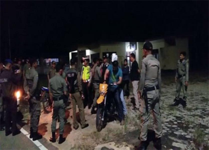 Jelang Pilkades Serentak, Polsek Rengat Barat Gelar Operasi Cipkon