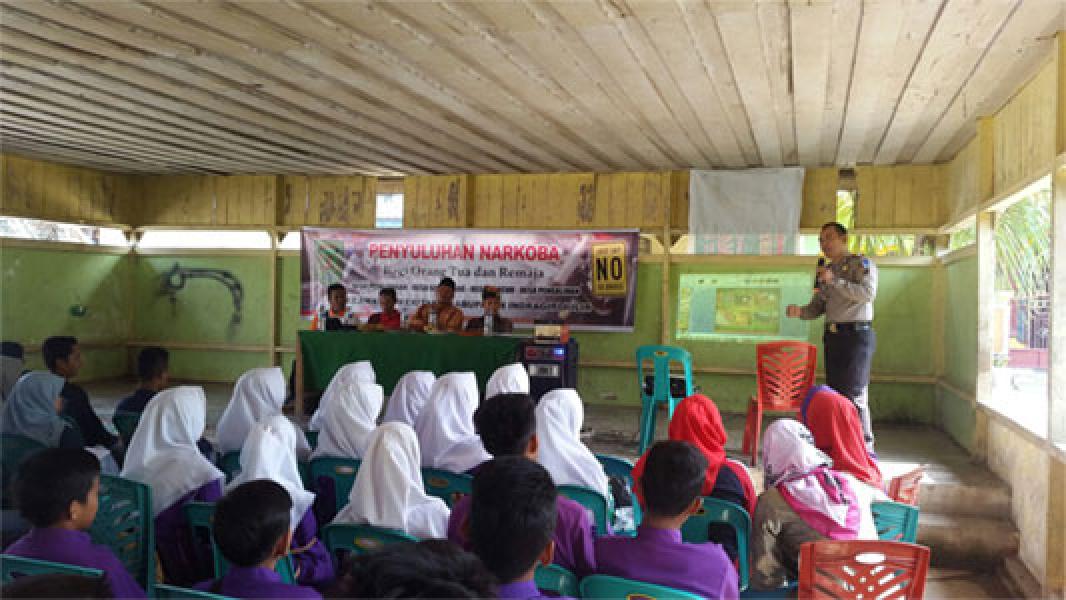 Just Say No To Drugs, Empat Desa Di Keritang Inhil Gelar Penyuluhan Narkoba