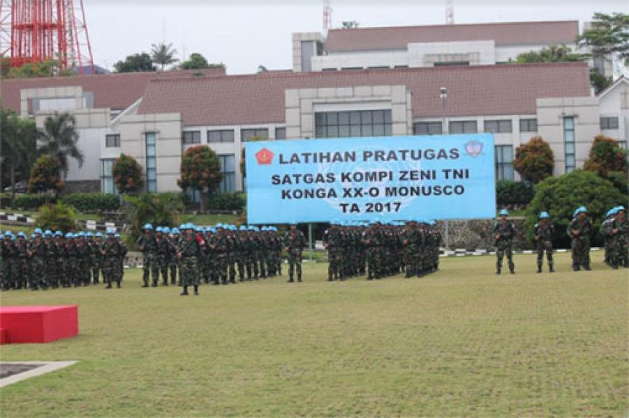 Komandan PMPP TNI Buka Latihan Pratugas Konga XX-O/Monusco  
