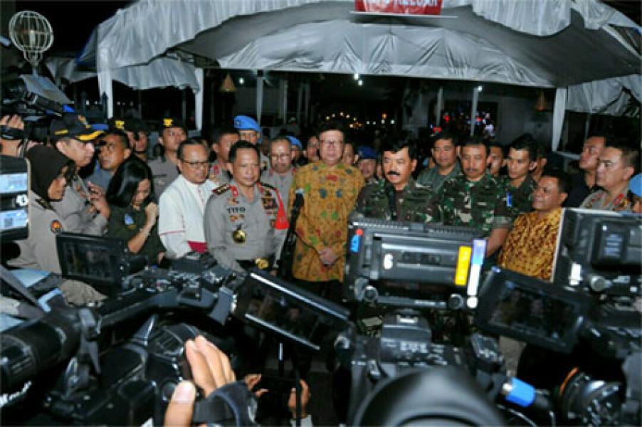 Panglima TNI: TNI Siap Bantu Polri Amankan Natal 2017 dan Tahun Baru 2018