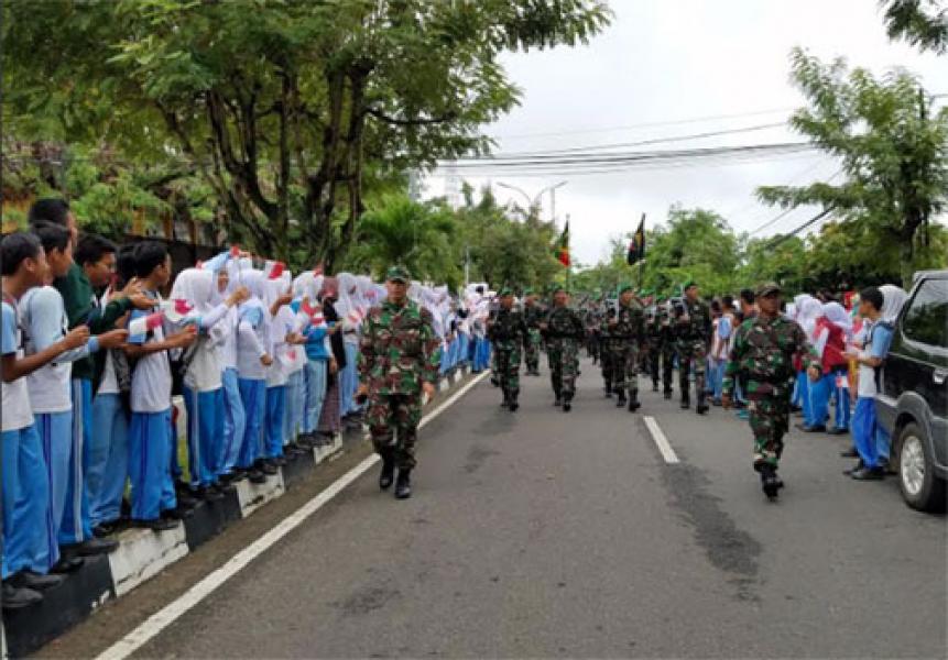 Pemberangkatan Peleton Yudha Wastu Pramuka Jaya 2017