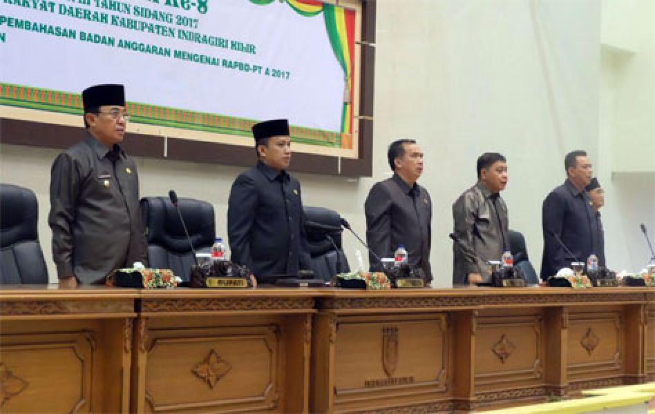 Pemkab Inhil Bersama DPRD Sepakati APBD-P Tahun Anggaran 2017